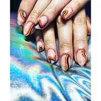 70s Groovin Nail Art