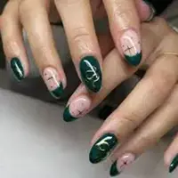 Winter Nail Art Featuring Snakes and Stars
