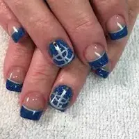 Traditional Hanukkah Nails