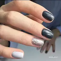 Oh, Grey, I Adore Winter Nail