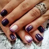 Purple Nail Art Is Royal
