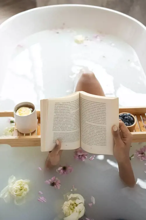 Relax in the tub for 20-30 minutes